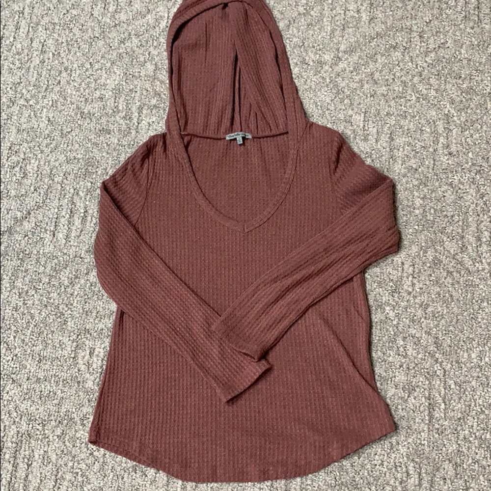 Waffled hoodie